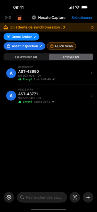 Hecate Capture — les actifs livrés, confirmés par le broker